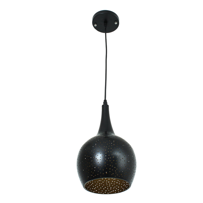 BRILLIANCE Black Metal Industry Design LED Pendant Light