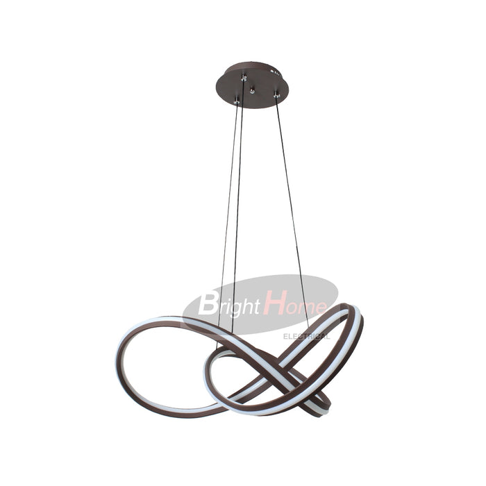 SPARK Modern Design LED White  Curved Pendant Light