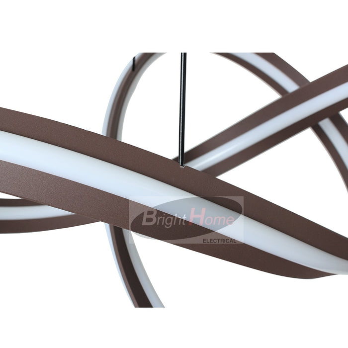 SPARK Modern Design LED White  Curved Pendant Light