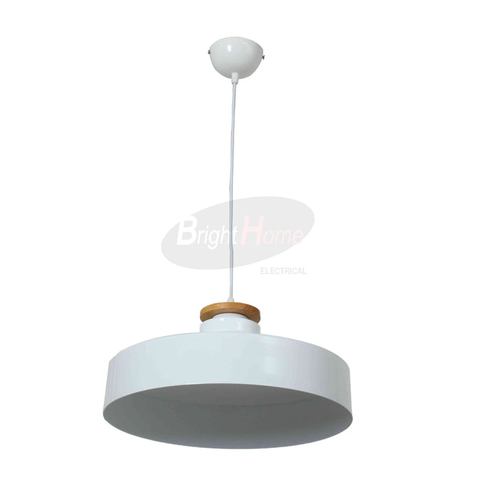 White Cover LED Round Minimalism Pendant Light