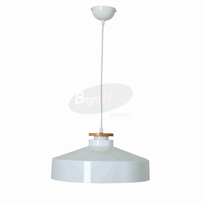 White Cover LED Round Minimalism Pendant Light