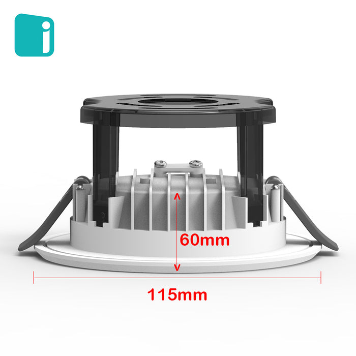 ROMA 9W 800LM 4000k White Cover Dimmable LED Downlight