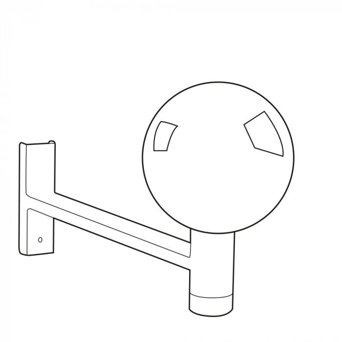 SU-15W LED Pole Mount Globe in Opal 400mm-FLED6003