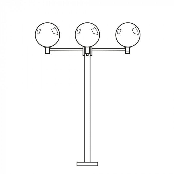 SU-15W LED Pole Mount Globe in Opal 400mm-FLED6003