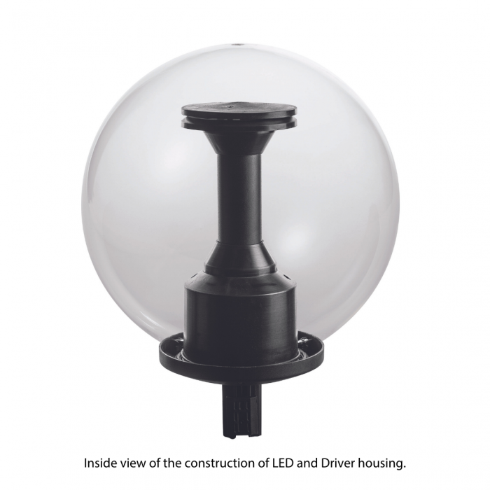 SU-15W LED Pole Mount Globe in Opal 400mm-FLED6003