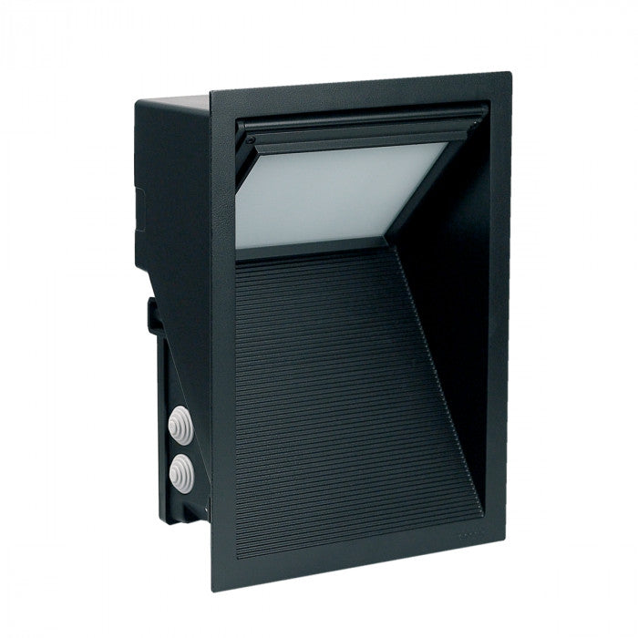 SU-GC5022 Compatta Recessed Outdoor Wall Light SI/BL