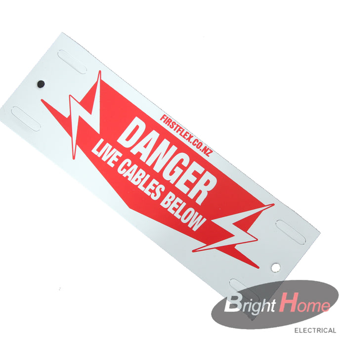 Danger sign plate
