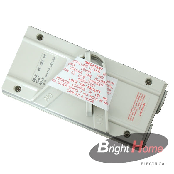 Isolate switch 1P/3P 415VAC 63A IP66