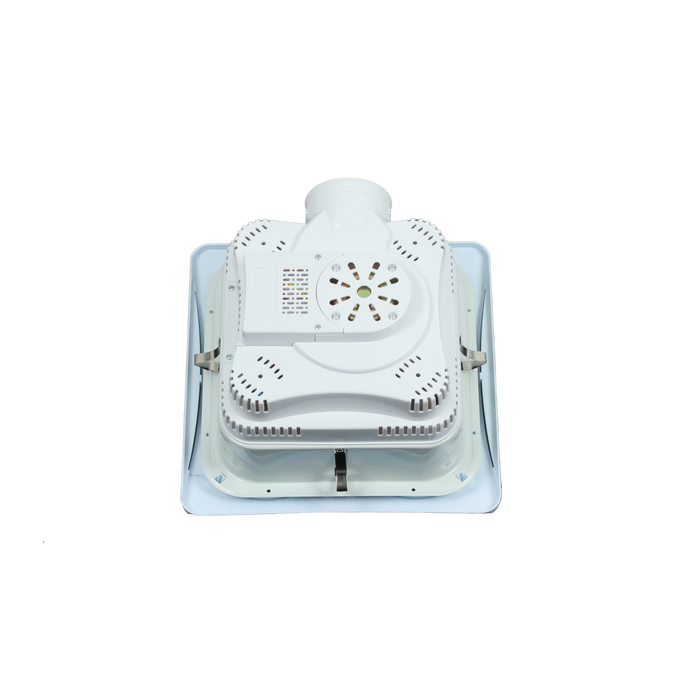 HLF-4-1-WH Heat light fan unit 4-1 white ⊘100mm ;Cut out size 290mmx290mm;Fan  power 30w ;Air Flow 220㎥/h ; Light Power 6W 5700K Led;Heater Power 1100W