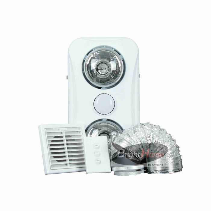 HLF-2-1-WH  Heat light fan unit 2-1 white;⊘100mm ;Cut out size 345mmx190mm;Fan  power 30w ;Air Flow 228㎥/h ; Light Power 6W 5700K Led;Heater Power 550W