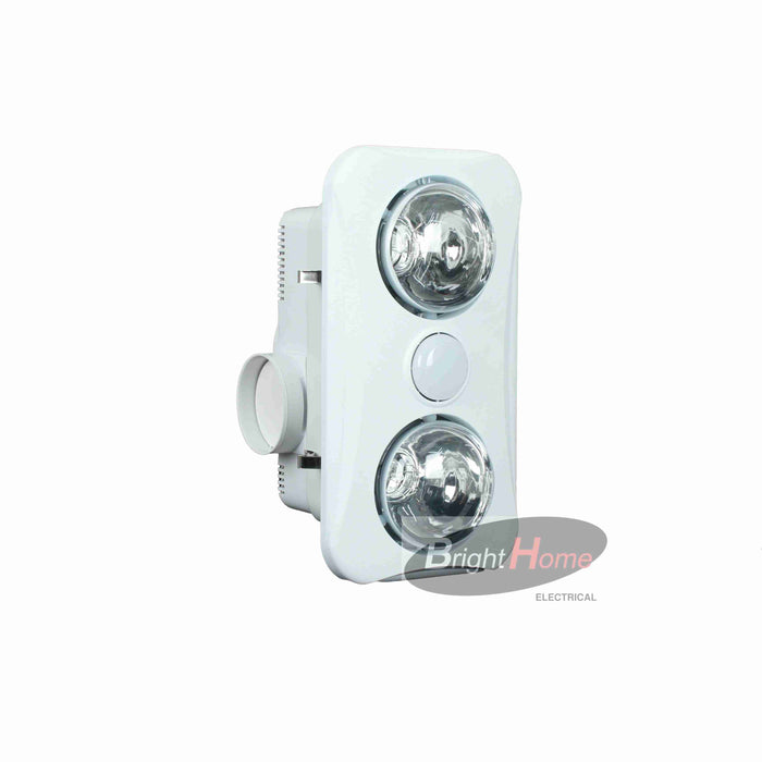 HLF-2-1-WH  Heat light fan unit 2-1 white;⊘100mm ;Cut out size 345mmx190mm;Fan  power 30w ;Air Flow 228㎥/h ; Light Power 6W 5700K Led;Heater Power 550W