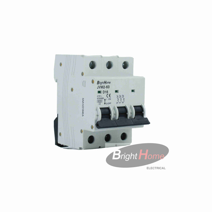 D16 MCB 3P 16A 415VAC