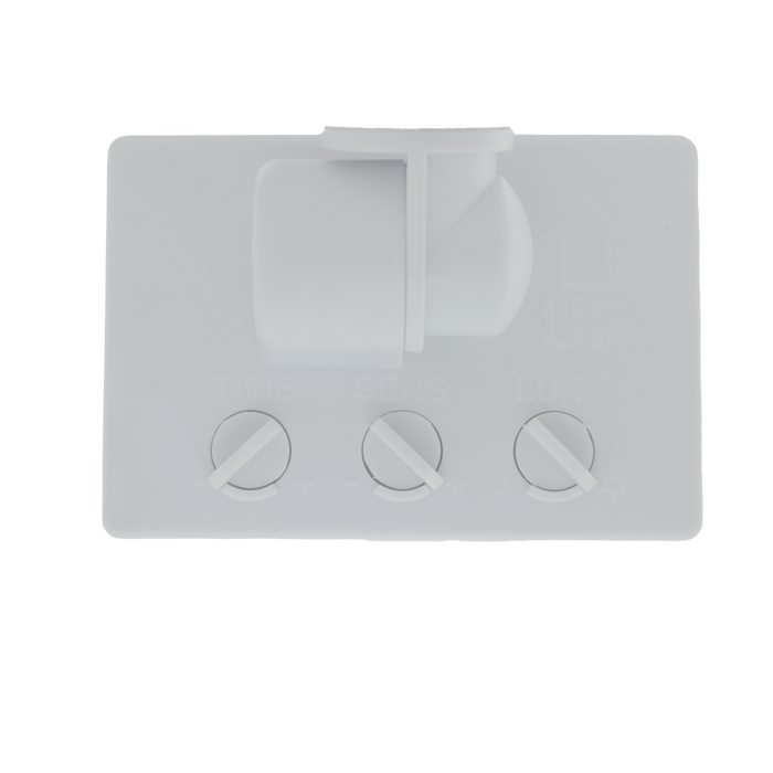 SENSOR White LED Aluminium Outdoor Security Flood Twin Spotlight