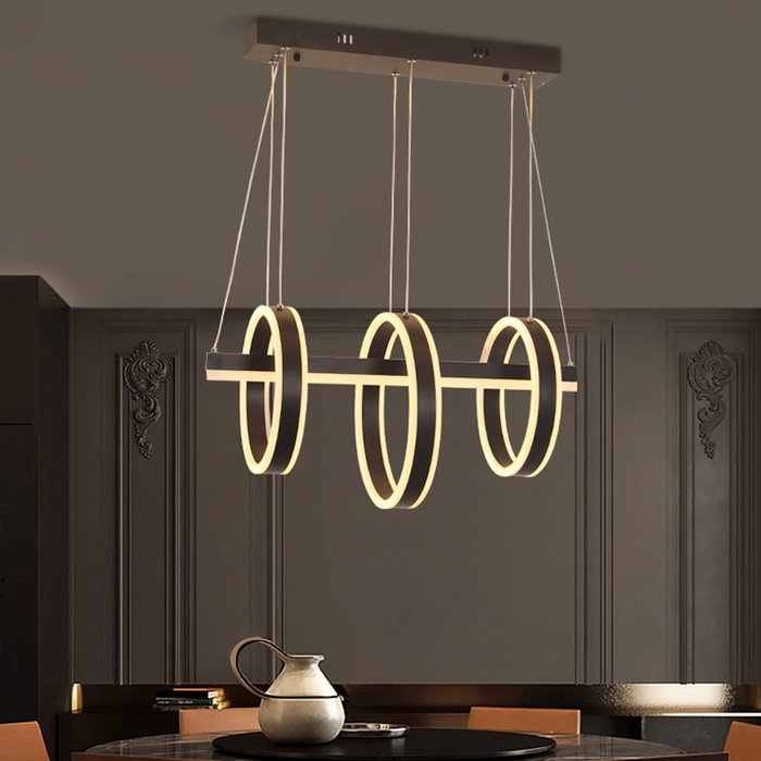 HOOP Triple Ring Horizontal LED Pendant Light