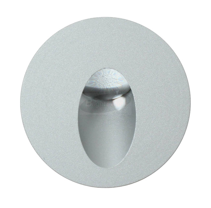 JD08-Y   Silver frame round modern LED Recessed step light/ multi-color temperature available