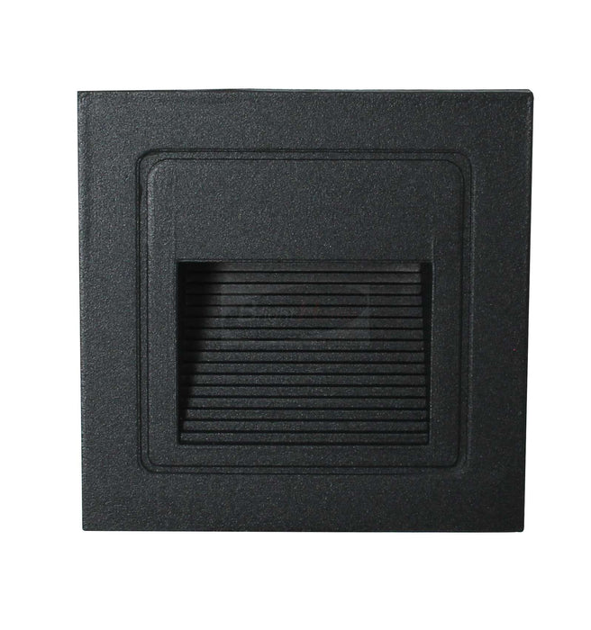 KOEE Black Frame Square Modern LED Warm White Recessed step light
