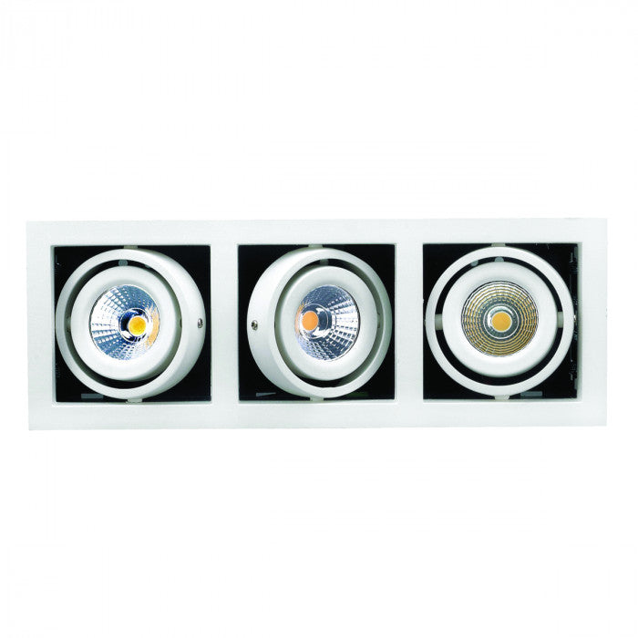 LED Triple Frame Light SI/WH