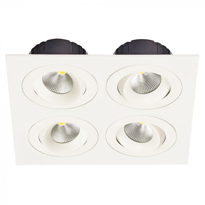 SU-LDL-PLATE4 Quad Plate for Multiform LED Downlights BL/WH