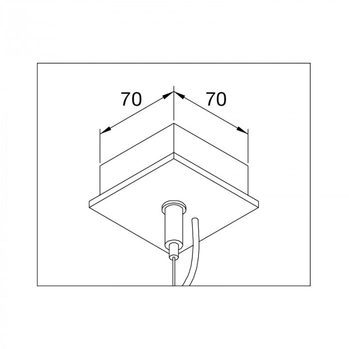 SU-LIND-21H Linear Suspension Mount Striplight 890mmL GY/WH/BL