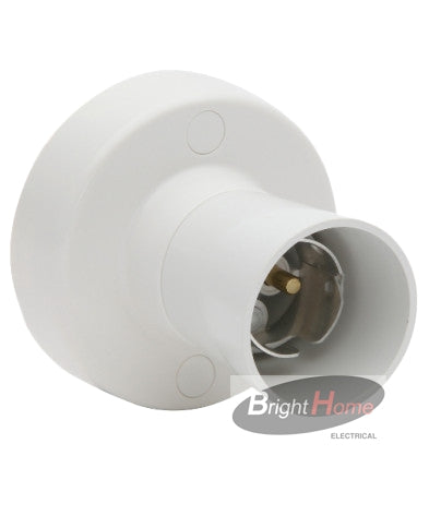 Batten holder B22 WHITE