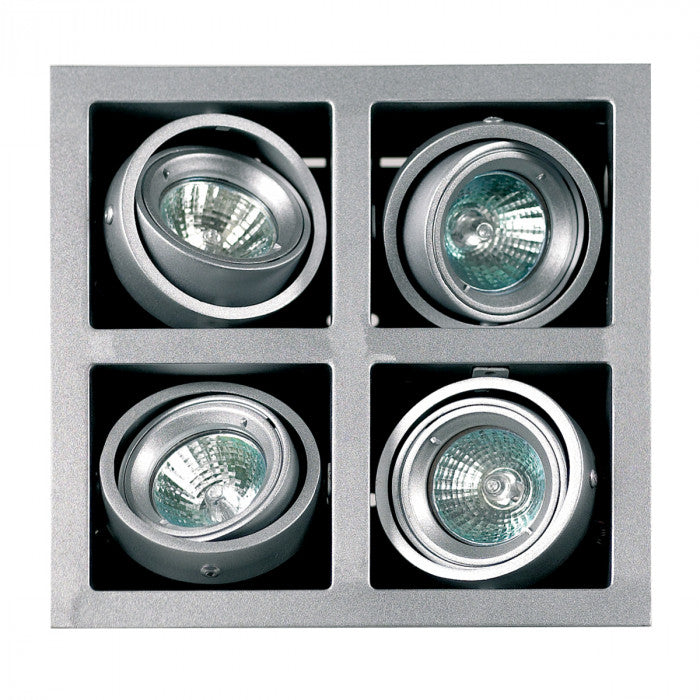 SU-SV-GMR4 MR16 Quardruple Gimble Frame Downlight SG/WH