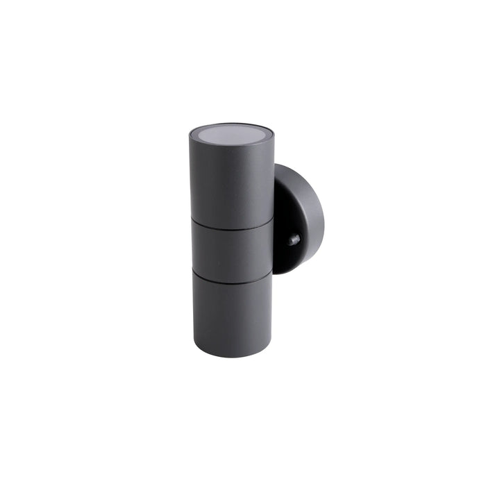 Stainless Steel Wall Light – GU10 Max 2×35W, Tempered Glass, IP44, Modern Outdoor Fixture