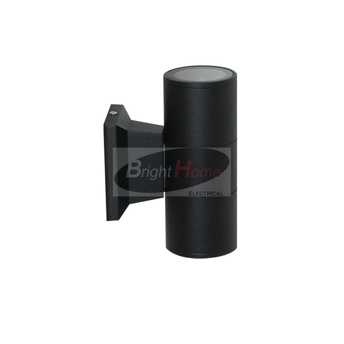TIA Semi Circular Black Outdoor Light E27