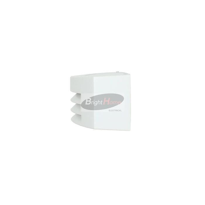 PIA White Horizontal Grid Design Exterior Outdoor Light E27