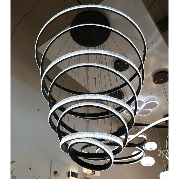 ORBIT Cluster Ring Led Modern Light Black