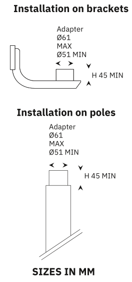 SU-Globe and LED fitter assembly 300mm-FLED6002-SM/WH