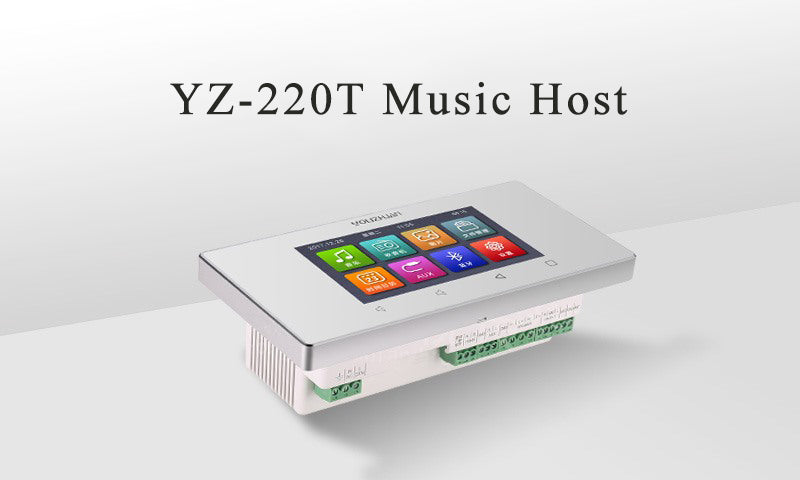 YZ-200T Smart Background Music Host 4.3 Inch Screen