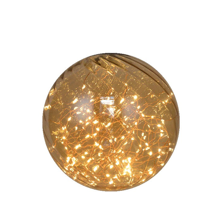 D10110G05 5 Ball Tea Color Glass Led Drop Light/Chandelier/Pendent Light