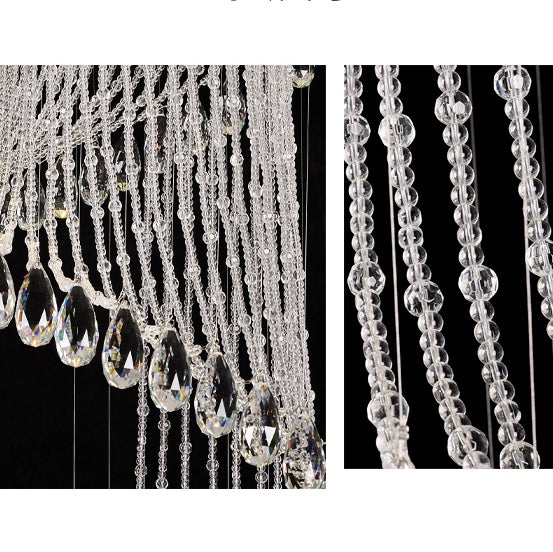 LUMINA Crystal Ball Luxury 1.5m Spiral Chandelier