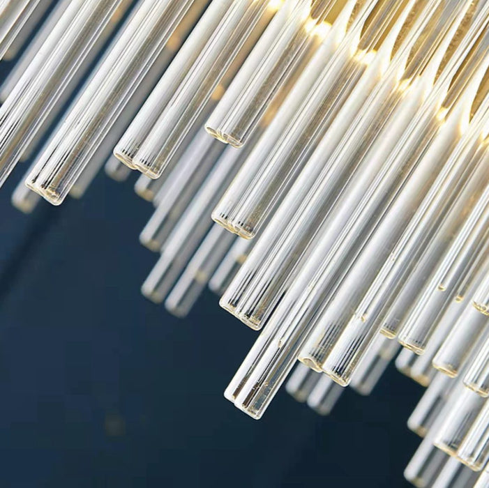 SNOW Crystal Multi-Columnar Round LED Pendent Light