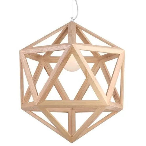 CD130/X Wooden Cover  Polygonal Pendant Lights